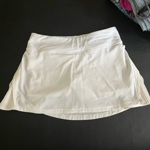 White Lululemon Ruffle Skirt